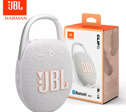 PARLANTE PORTATIL JBL CLIP 5 (BLANCO)